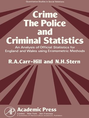cover image of Crime, the Police and Criminal Statistics